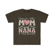 J'ai deux titres maman et grand-mère, et je les berce tous les deux T-shirts, chemise Nana, nouveau T-shirt grand-mère, grand-mère et maman Tee, cadeau grand-mère - plusminusco.com
