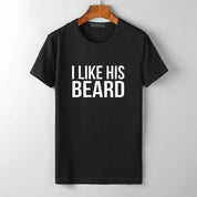 I Like his Beard I Like Her Butt Tumblr T-Shirt His Beard & Her Butt T-shirts - plusminusco.com