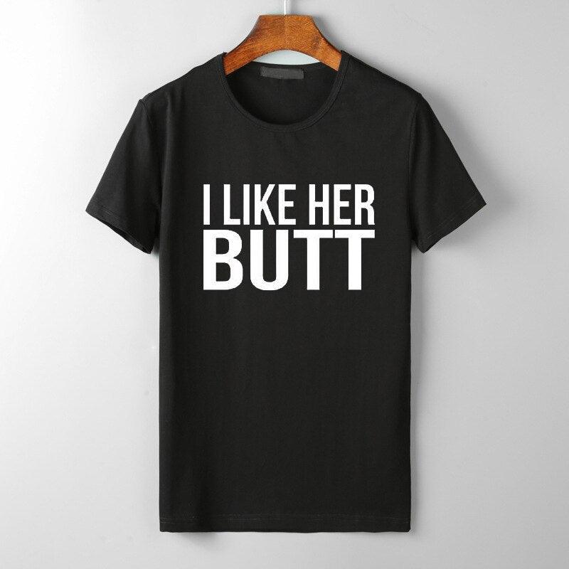 I Like his Beard I Like Her Butt Tumblr T-Shirt  His Beard & Her Butt T-shirts - plusminusco.com