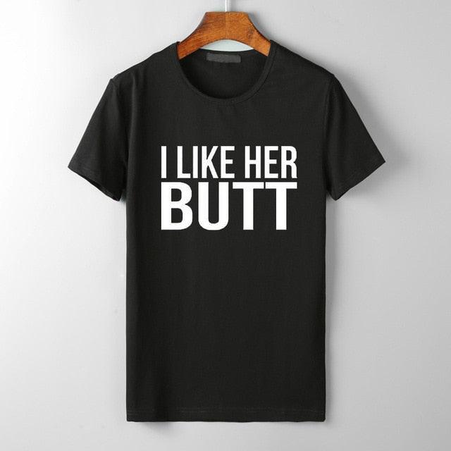 I Like his Beard I Like Her Butt Tumblr T-Shirt  His Beard & Her Butt T-shirts - plusminusco.com