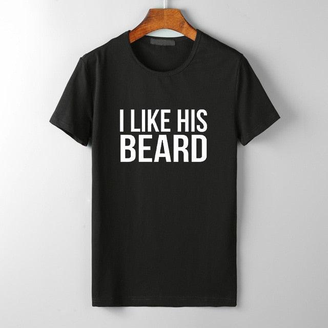 I Like his Beard I Like Her Butt Tumblr T-Shirt  His Beard & Her Butt T-shirts - plusminusco.com