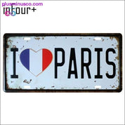 I Love FINLAND Plate Metal Plate Car Number Tin Sign Bar Pub - plusminusco.com