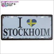 I Love FINLAND Plate Metal Plate Car Number Tin Sign Bar Pub - plusminusco.com