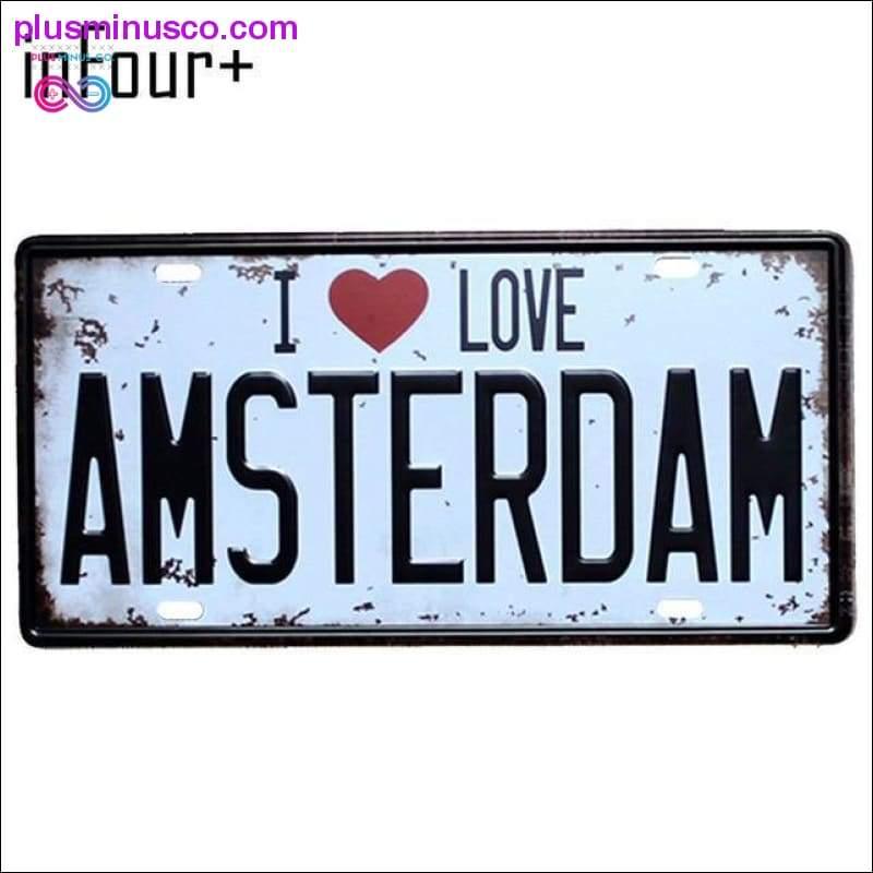 I Love FINLAND Plate Metal Plate Car Number Tin Sign Bar Pub - plusminusco.com