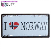 I Love FINLAND Plate Metal Plate Car Number Tin Sign Bar Pub - plusminusco.com