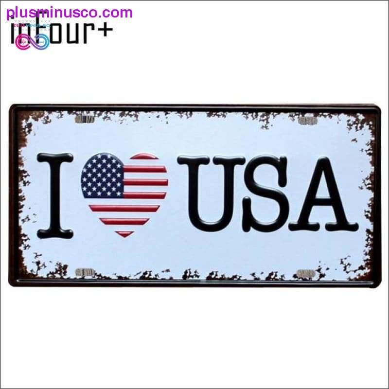 I Love FINLAND Plate Metal Plate Car Number Tin Sign Bar Pub - plusminusco.com