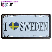 I Love FINLAND Plate Metal Plate Car Number Tin Sign Bar Pub - plusminusco.com