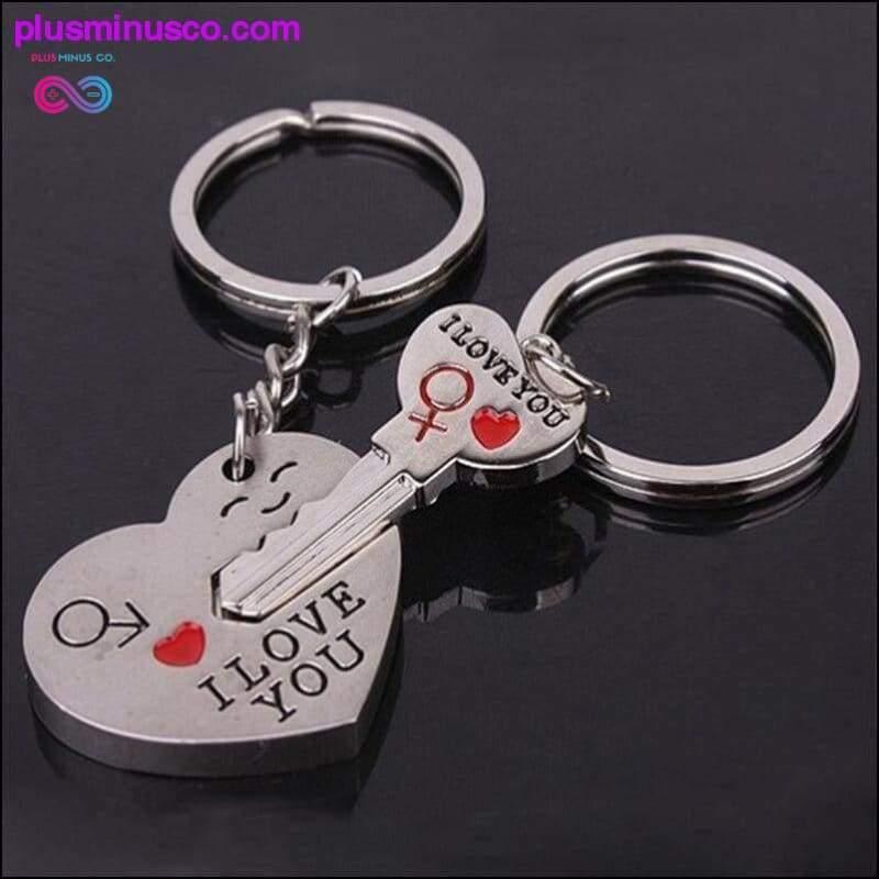 I LOVE YOU Couple Keychain Perfect Gift for Anniversaries, - plusminusco.com