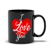 Ich liebe dich | Schwarze Tassen zum Valentinstag - plusminusco.com