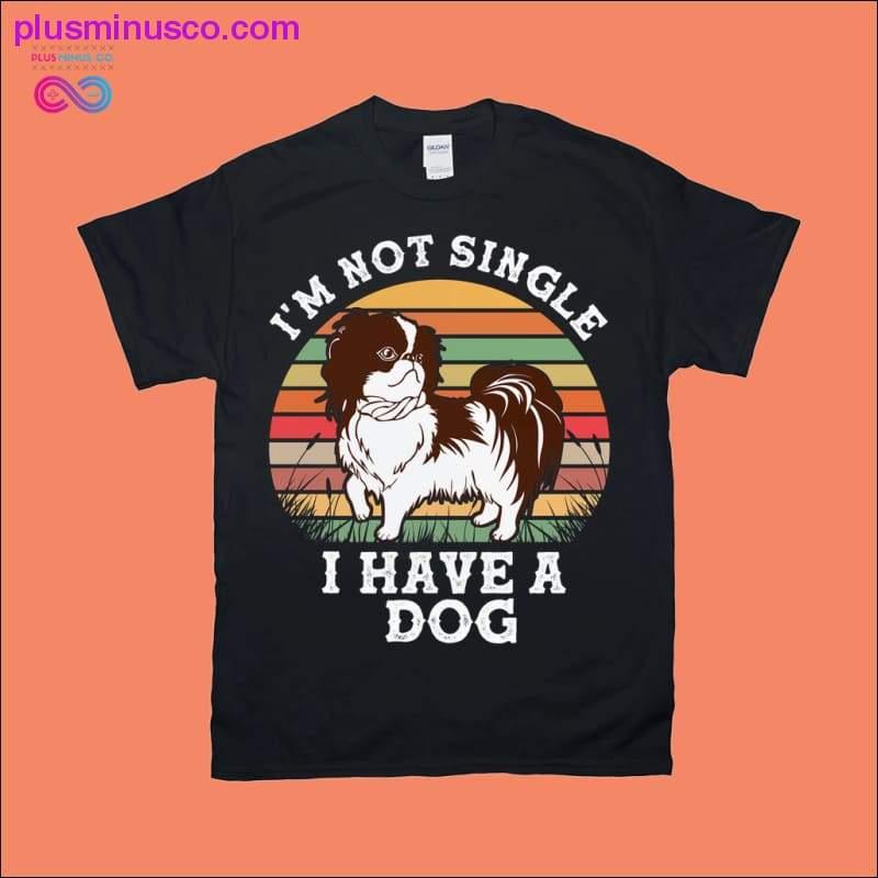 En ole sinkku, minulla on koira | Retro Sunset T-paidat - plusminusco.com