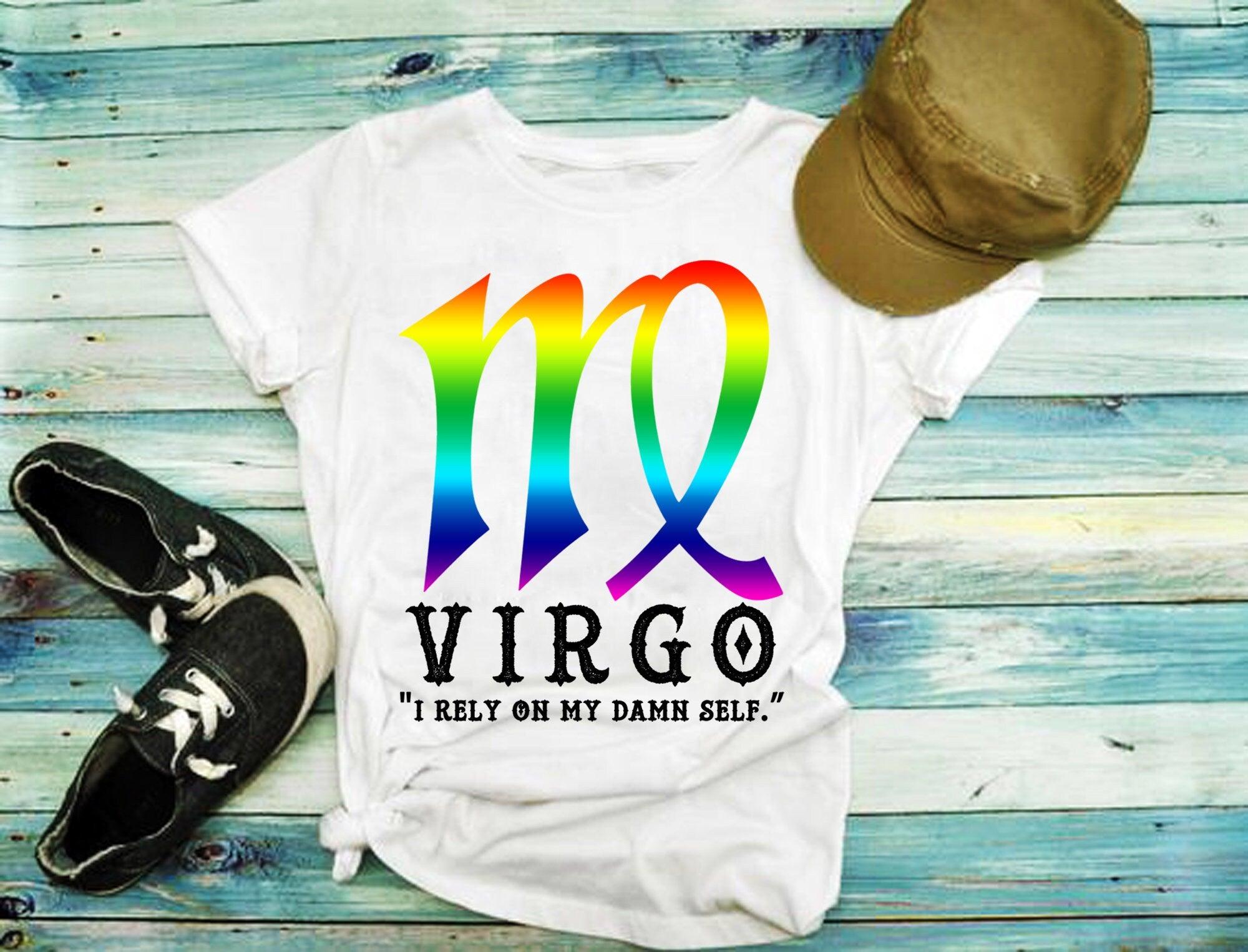 Aku Mengandalkan Diriku yang Terkutuk | Virgo Tee, Ide Kado Ulang Tahun Virgo,Hadiah Zodiak Untuk Virgo - Kado Ulang Tahun Virgo,kaos Zodiak Virgo,lahir September - plusminusco.com