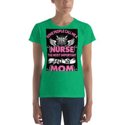 Nurse and Mom, Women's short sleeve t-shirt at Plusminusco || On Sale Now,Nurse Shirt, Nursing School T Shirt, Nursing School Tee, calls me mom nurse, Nurse and Mom, nurse gift ideas, nurse mom gift, nurse mom gifts, Nurse Mom Tee, nurse mom tshirt, Nurse Tee, short sleeve Tee, wife mom nurse, women short sleeve, Women T-Shirt, Yoga Tee - plusminusco.com