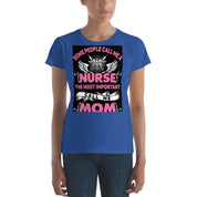 Nurse and Mom, Women's short sleeve t-shirt at Plusminusco || On Sale Now,Nurse Shirt, Nursing School T Shirt, Nursing School Tee, calls me mom nurse, Nurse and Mom, nurse gift ideas, nurse mom gift, nurse mom gifts, Nurse Mom Tee, nurse mom tshirt, Nurse Tee, short sleeve Tee, wife mom nurse, women short sleeve, Women T-Shirt, Yoga Tee - plusminusco.com