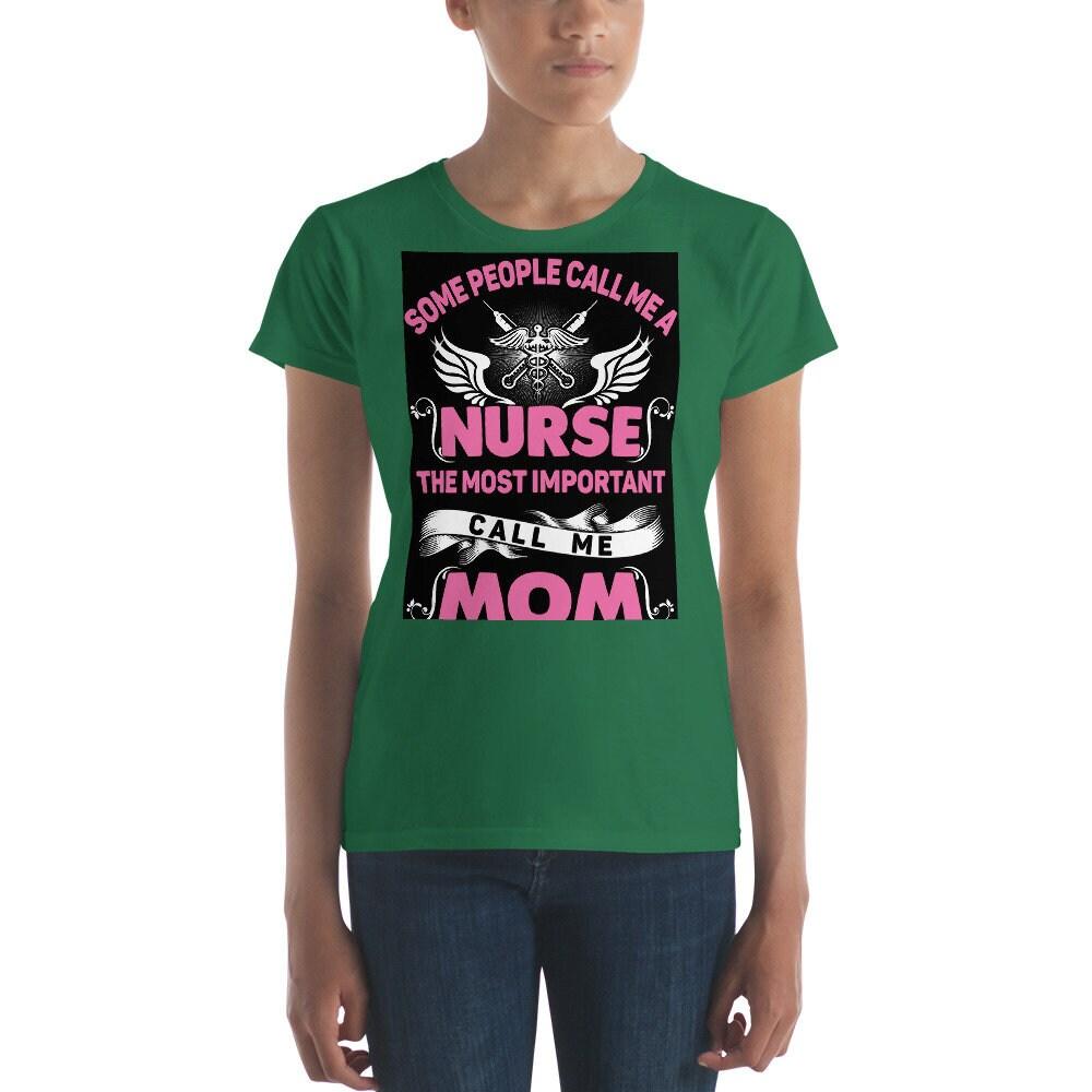 Nurse and Mom, Women's short sleeve t-shirt at Plusminusco || On Sale Now,Nurse Shirt, Nursing School T Shirt, Nursing School Tee, calls me mom nurse, Nurse and Mom, nurse gift ideas, nurse mom gift, nurse mom gifts, Nurse Mom Tee, nurse mom tshirt, Nurse Tee, short sleeve Tee, wife mom nurse, women short sleeve, Women T-Shirt, Yoga Tee - plusminusco.com