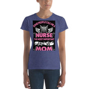 Nurse and Mom, Women's short sleeve t-shirt at Plusminusco || On Sale Now,Nurse Shirt, Nursing School T Shirt, Nursing School Tee, calls me mom nurse, Nurse and Mom, nurse gift ideas, nurse mom gift, nurse mom gifts, Nurse Mom Tee, nurse mom tshirt, Nurse Tee, short sleeve Tee, wife mom nurse, women short sleeve, Women T-Shirt, Yoga Tee - plusminusco.com