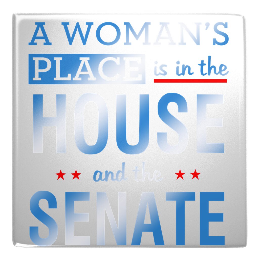 Ein Frauenplatz ist im Repräsentantenhaus und im Senat. Metallmagnete - plusminusco.com