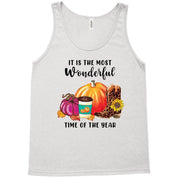 Its the most wonderful time of the year Tank Tops Autumn T-Shirts, fall colors tee, fall tee, fall time of year, its cold outside, Its Fall, its fall yall shirt, its Most wonderful, most wonderful time, pumpkin latte tee, T-Shirts, time of the year tee, wonderful time tee - plusminusco.com