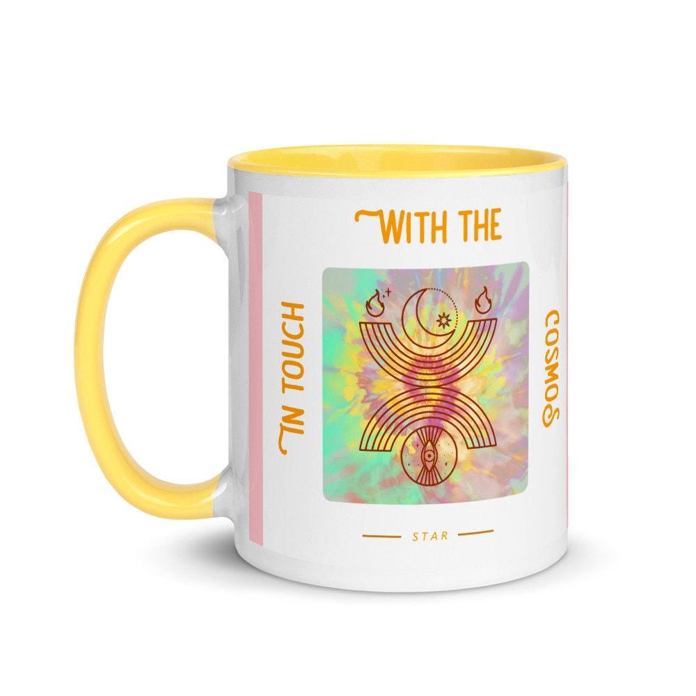 Spiritual Mug Yin Yang In Touch with Cosmos Star- Material - Spiritual Mug with Color Inside affirmation mug, cosmos energy mug, Cosmos Star Mug, good vibes mug, In Touch with Mug, meditation mug, religious coffee mug, Spiritual Mug, with Color Inside, Yin Yang Mug, yoga mug, zen mug, zen yoga mug - plusminusco.com