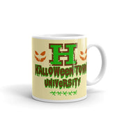 Halloween University Mug, Halloween University, Halloween Mug, Custom Coffee Mug, Halloween Home Decor, Pumpkin Fall Mugs, Trick or Treat black halloween, halloween cups, Halloween gift, Halloween ideas, halloween mug cute, Halloween university, orange halloween, pumpkin fall mug, pumpkin spice mug, pumpkin spice season, scary pumpkin, spice too late, University Mug - plusminusco.com
