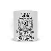 Soy una mujer Virgo Tazas Taza de café con la constelación de Virgo - Tazas Virgo - Regalos del zodíaco para Virgo - Regalo de cumpleaños de Virgo - Taza de café del zodíaco - plusminusco.com