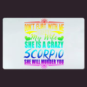 Don&#39;t flirt with me Desk Mats Desk Mats, desk mats for women, flirt with me - plusminusco.com