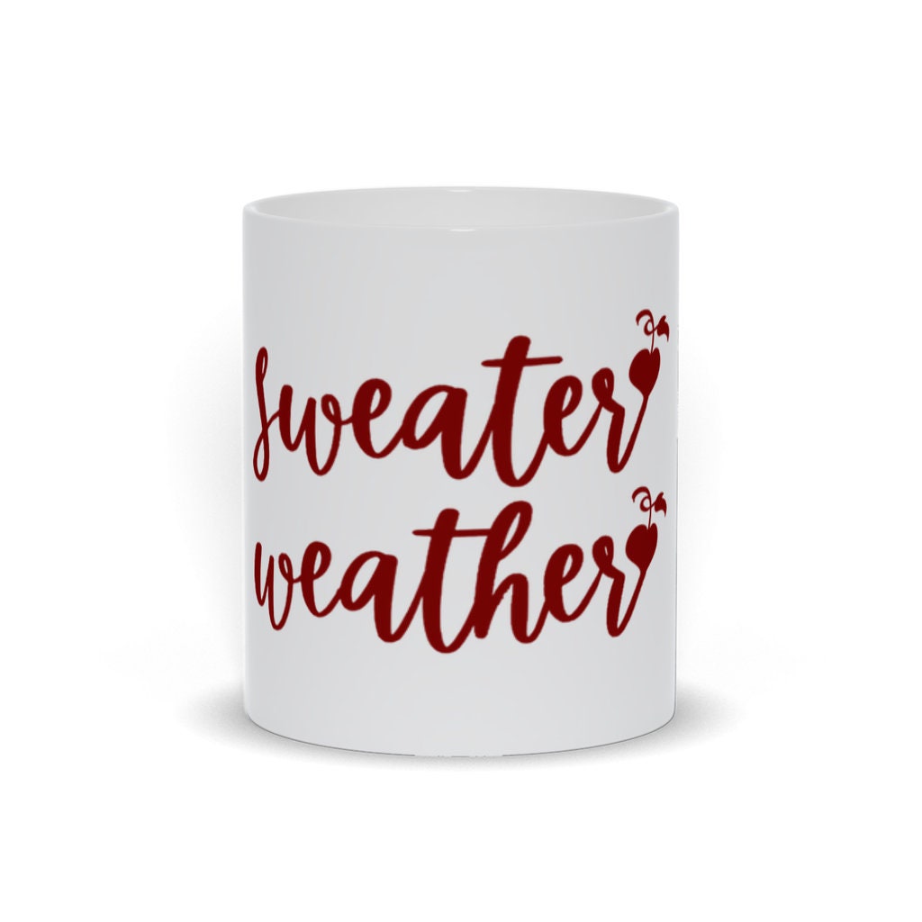 Sweater Weather Mugs || Autumn And Fall Mugs || Fall Is Here || Peace Love, Canada Thanksgiving,Us Thanksgiving,Camp Fire Mug | Speckled Mug - plusminusco.com