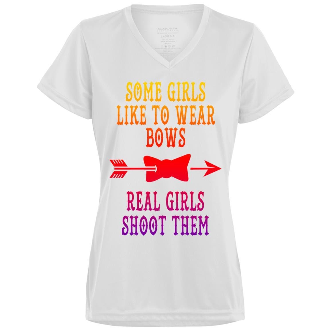Sommige meisjes dragen graag een strik Dames' Wicking T-shirt - plusminusco.com