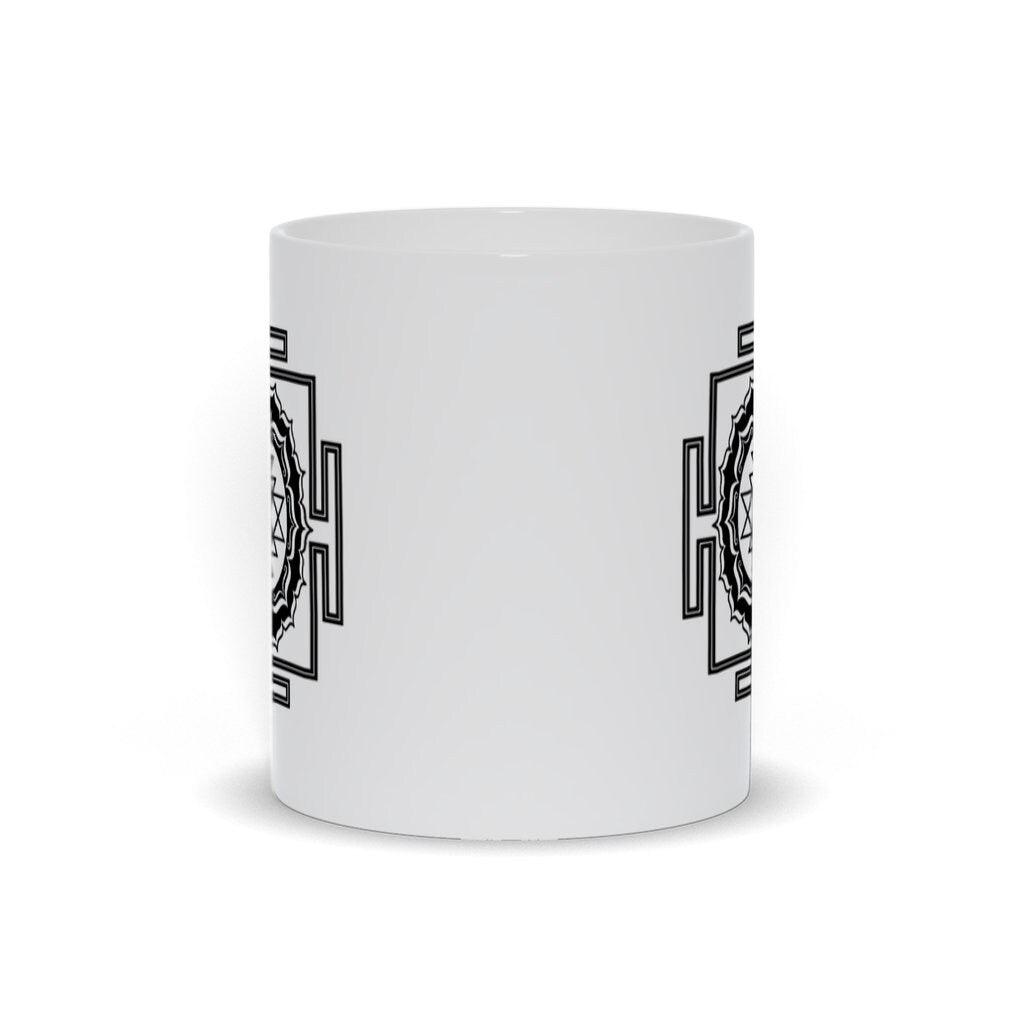 Sacred Geometry, Shri Yantra Mugs , sacred geometry art,Sri Chakra, Shri Yantra geometry mug, mandala mug, metaphysical mug, plusminusco, positivity mug, Sacred Geometry, sacred geometry gift, sacred geometry mug, Sacred Vastu, Shri Yantra Mugs, unique art mug, vastu shastra mug - plusminusco.com