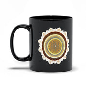 Chakra Black Mugs Black Mugs, Chakra 2020, geometry mug, mandala mug, Manipura Chakra, metaphysical mug, plusminusco, positivity mug, sacred geometry gift, sacred geometry mug, Sacred Vastu, unique art mug, vastu shastra mug - plusminusco.com
