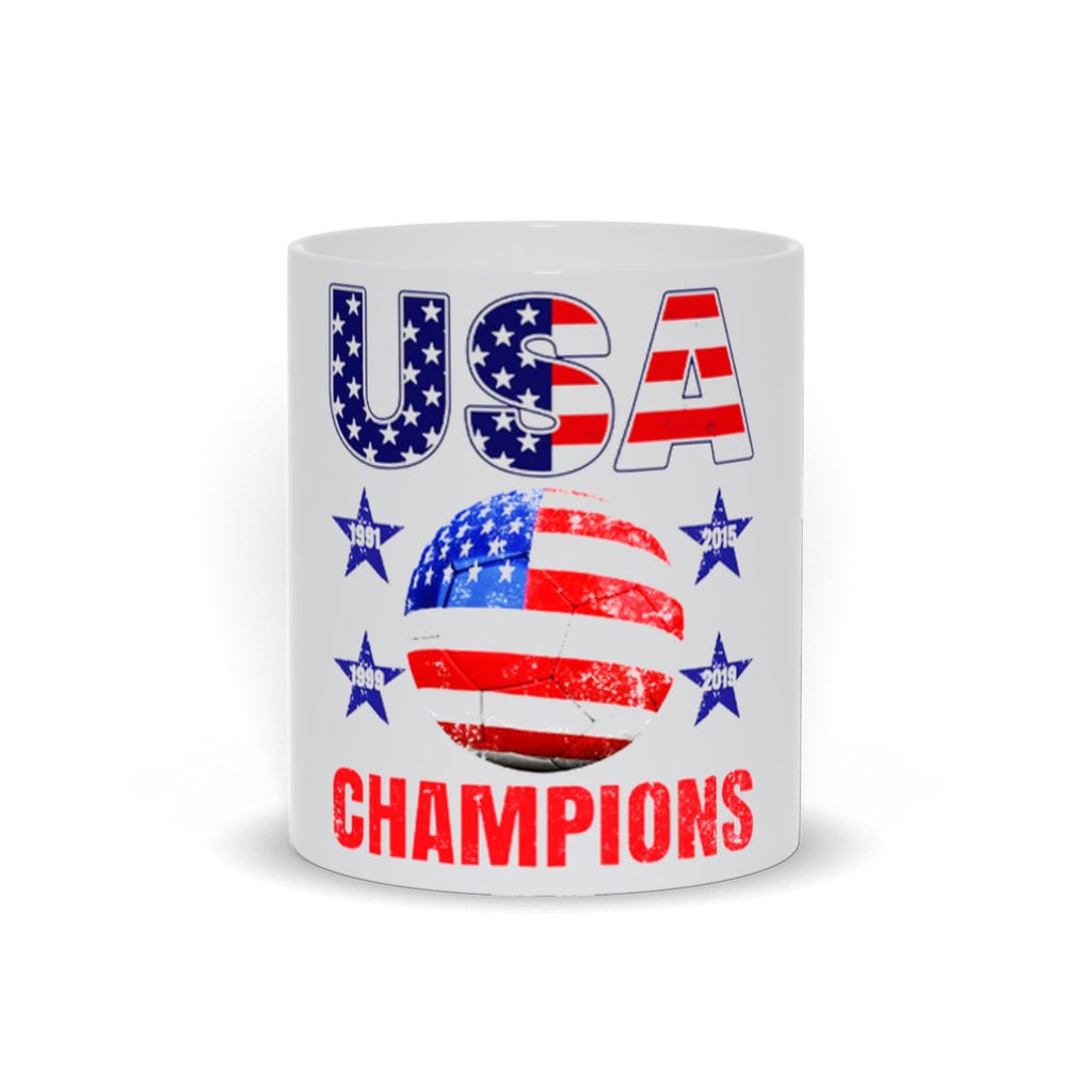 Tazas de campeón de EE. UU., Campeón de fútbol de EE. UU., XNUMX de julio, Orgullo americano, Fútbol, ​​Fanático patriótico, Jugador de fútbol, ​​- plusminusco.com