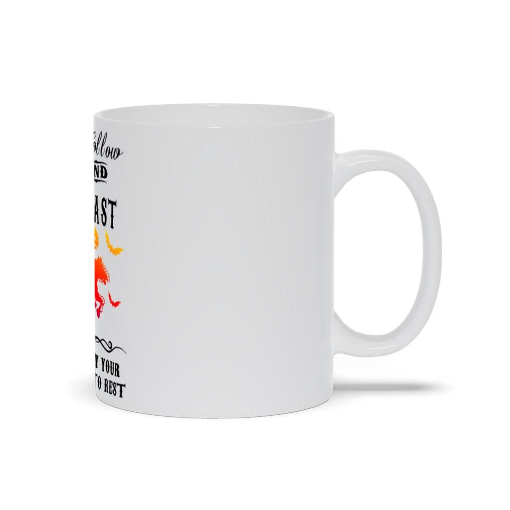 Sleepy Hollow Dead And Breakfast Mugs || Pumpkin Patch Halloween Mug || Headless Horseman Sleepy Hollow 1820 patch mug, Headless horse, Headless Horseman, Headless Pumpkin, horseman mug, Horseman Pumpkin, Horseman Sleepy, primitive headless, pumpkin man, Pumpkin patch, pumpkin patch 1820, Sleepy Hollow, Unisex Horseman - plusminusco.com