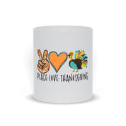 Taikos Meilės padėkos puodeliai || Padėkos dovanų idėjos puodeliai || dėkingas puodelis, Turkijos puodelis, Dėkingas puodelis, padėkos vakarienė, - plusminusco.com