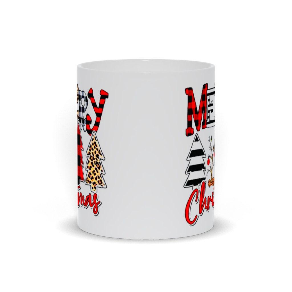 Merry Christmas Mugs - Tropical Xmas Tee, beach christmas, Christmas Gift, christmas gifts, Christmas T, Cute Christmas, flamingo gift, Holiday, Let It Snow, Merry Christmas, plusminusco, Santa Animal Shirt, White Christmas - plusminusco.com