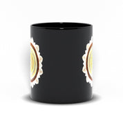 Chakra Black Mugs Black Mugs, Chakra 2020, geometry mug, mandala mug, Manipura Chakra, metaphysical mug, plusminusco, positivity mug, sacred geometry gift, sacred geometry mug, Sacred Vastu, unique art mug, vastu shastra mug - plusminusco.com