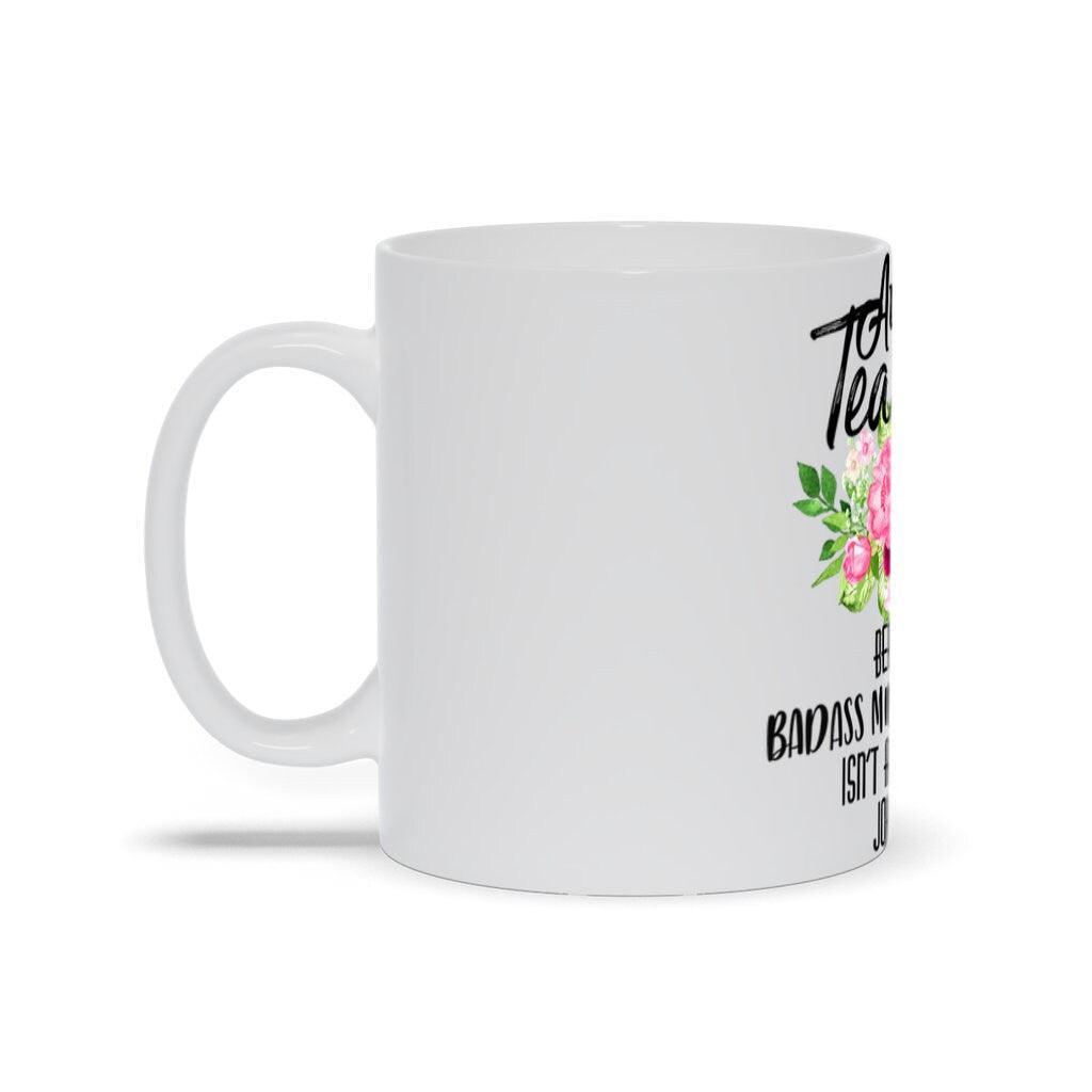 Autism Teacher Mugs | Autism Teacher Funny Mug Gift | Autism Christmas Birthday Gift | Badass Autism Teacher Mug | Badass Miracle Worker Autism Awareness, autism mug, Autism teacher, autism teacher mug, back to school - plusminusco.com