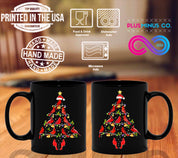 Cardinal Bird Christmas Tree Black Mugs, Red Cardinal Birds Coffee Mug Tea Cup, Christmas Holiday Mug Cardinal Bird, Cardinal Christmas, Cardinal Gift, Cardinal Shirt, Cardinals, Christmas Gift, Christmas Tree, Coffee Cup, Holiday, Merry Christmas, Red Cardinal, Red Cardinal Bird, White Christmas - plusminusco.com