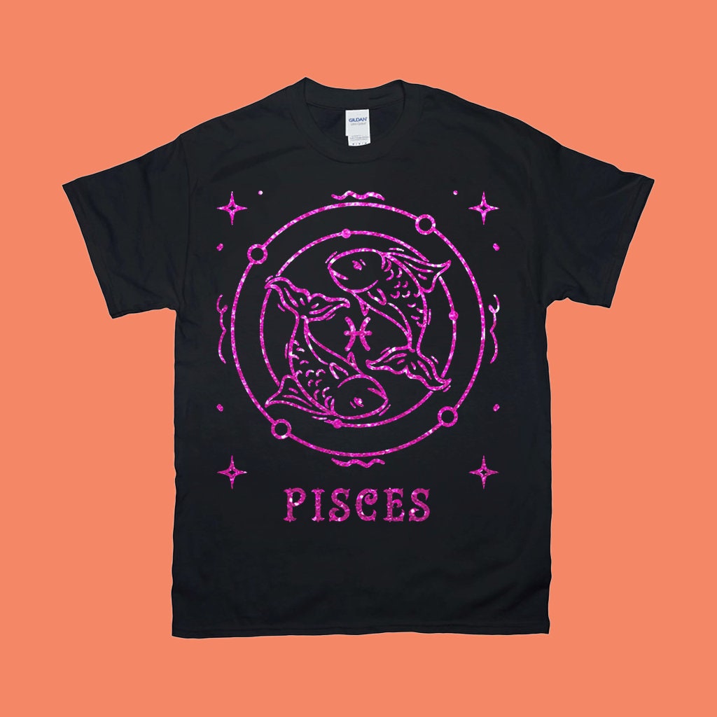Pisces T-Shirts, Zodiac Shirt, Astrology Shirt, Regalo para sa Pisces, Pisces Birthday Present, Zodiac Signs, Horoscopes Tee, Valentine Shirt - plusminusco.com