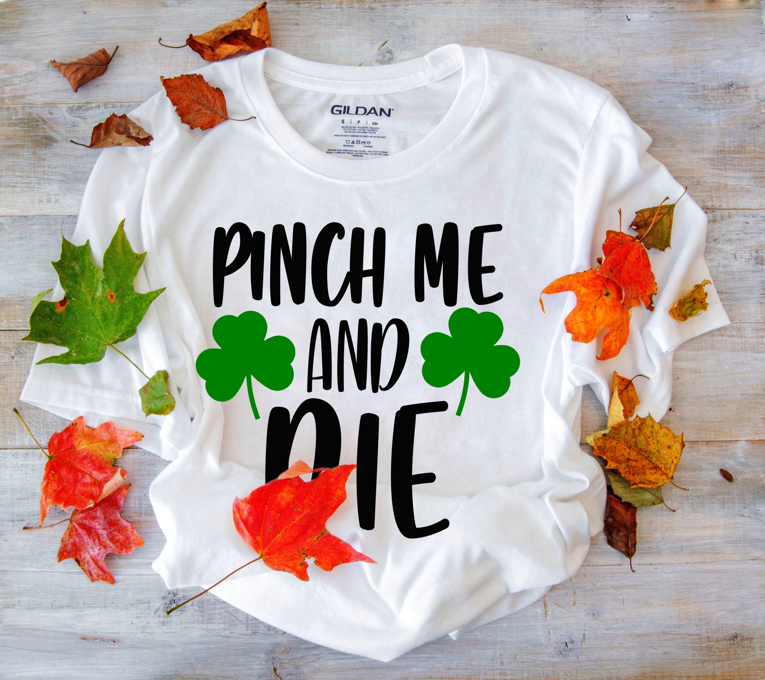 Pinch Me And Die T-Shirts, St. Patrick's Day Shirt, März Shirt, St. Patrick's Shirt, Shamrock Shirt, Lucky Irish Shirt, Irish Clover Shirt - plusminusco.com