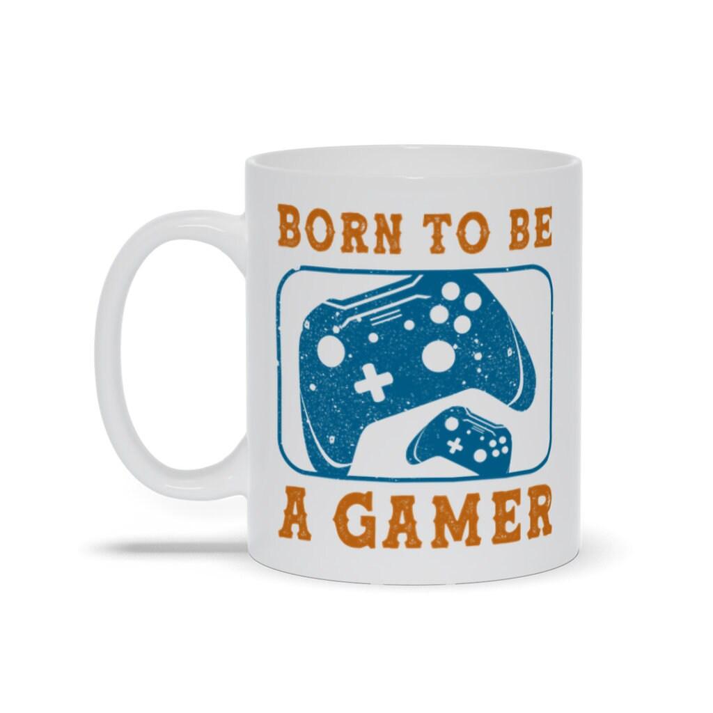 Born To Be A Gamer Mugs, Born To Be A Gamer White Mugs,Video Game mug, Online Gamer Gift, Game Controller, Video Game Lover, Boys Teens Born to be gamer, Eat Sleep Game, funny gaming mug, Funny Gaming mugs, Gamer Gift, Gamer Mug, Gamer Mugs, gaming mug, Gaming Present, Gift for Him, Mugs For Gamers, Nerdy Mug, Video Game Mug - plusminusco.com