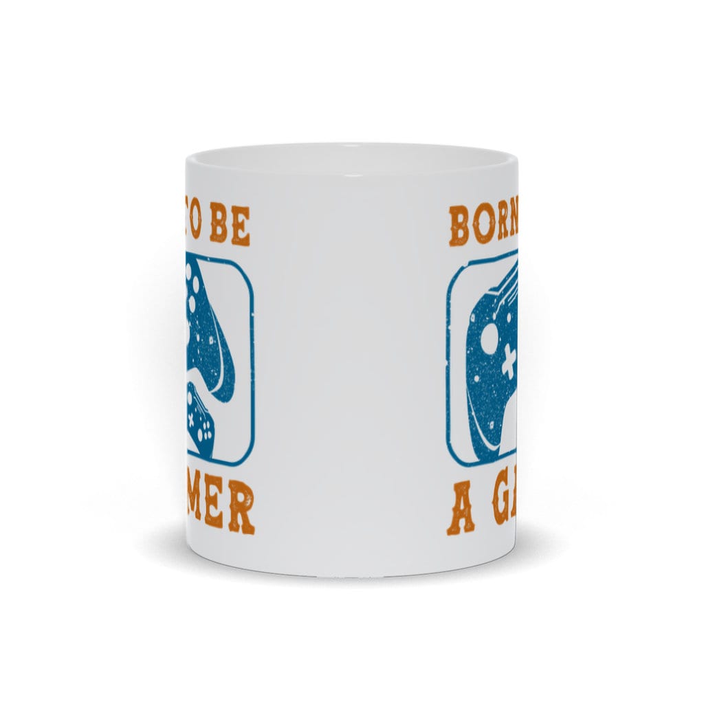 Born To Be A Gamer Mug, Born To Be A Gamer White Mug, Video Game mug, Online Gamer Gift, Game Controller, Video Game Lover, Boys Teens - plusminusco.com