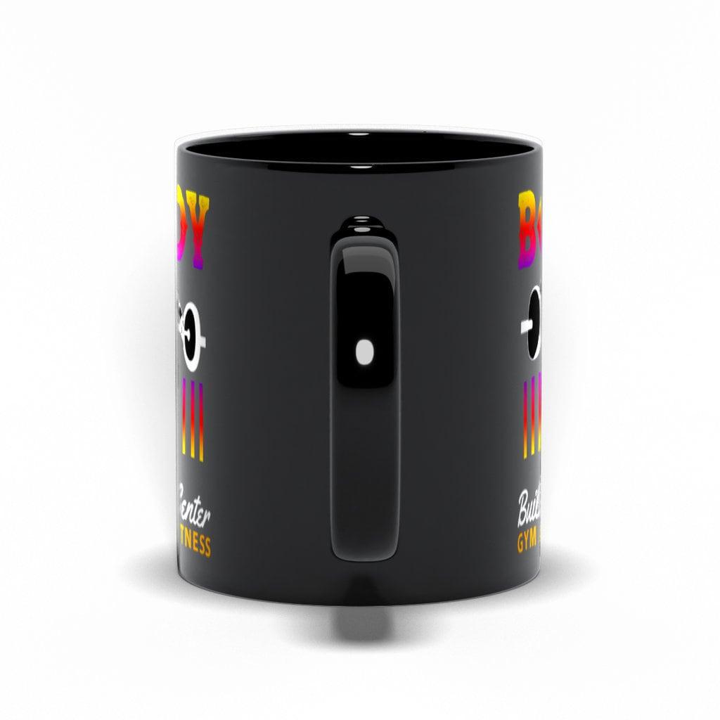 Body Building Center Gym And Fitness Black Mugs,Men&#39;s Weight Lifting, Athletic T-Shirt, Gym Workout, Fitness Sports Athletic T-Shirt, Fitness, Fitness Sports, Gym, Gym Workout, gymn workout, Men's Athletic, Men's Weight Lifting, Sports, T-Shirt, Weight Lifting, Workout - plusminusco.com