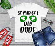 St. Patrick's Day Dude stuttermabolir - plusminusco.com
