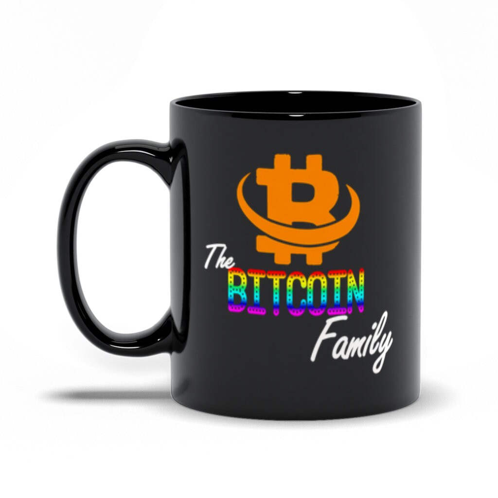 Tazas Negras de la Familia Bitcoin - plusminusco.com