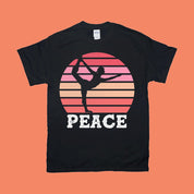 Ioga | Paz | Camisetas retrô, camiseta para ioga, camiseta para homens, camiseta para mulheres, ioga, motivacional, mente positiva, vibrações positivas - plusminusco.com