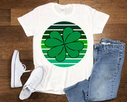 Koszula Leaf Clover St Patricks Day, czterolistna koniczyna koszula, Shamrock Shirt, St Patrick Shirt, St Patricks Day Shirt, irlandzka koszula, retro koszula - plusminusco.com