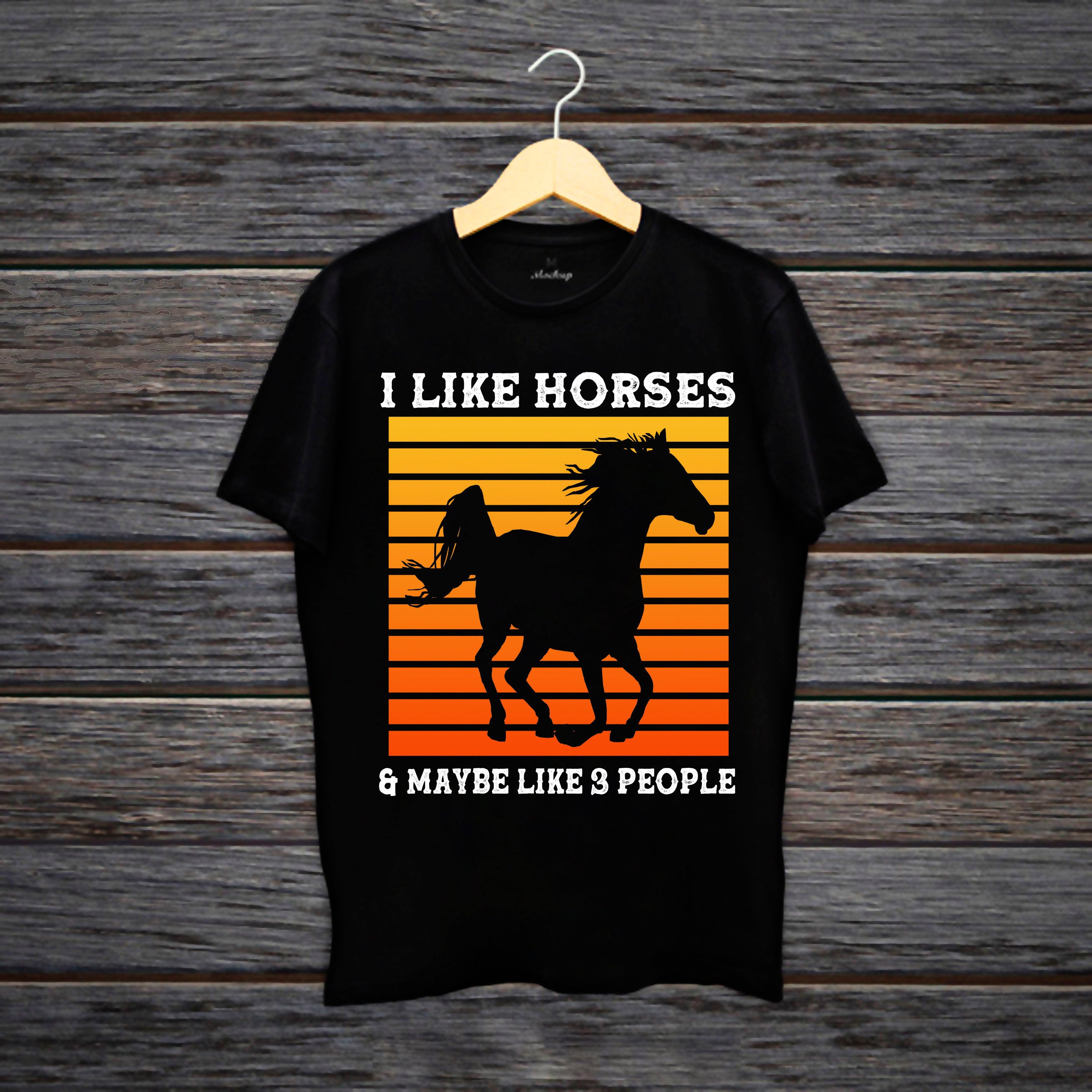 Szeretem a lovakat, kutyákat és talán 3 személyes pólót, lószerető pólót, lány lópólót, ajándék lótulajdonosnak, gazdálkodó inget, ajándékot lónak, lópólót - plusminusco.com