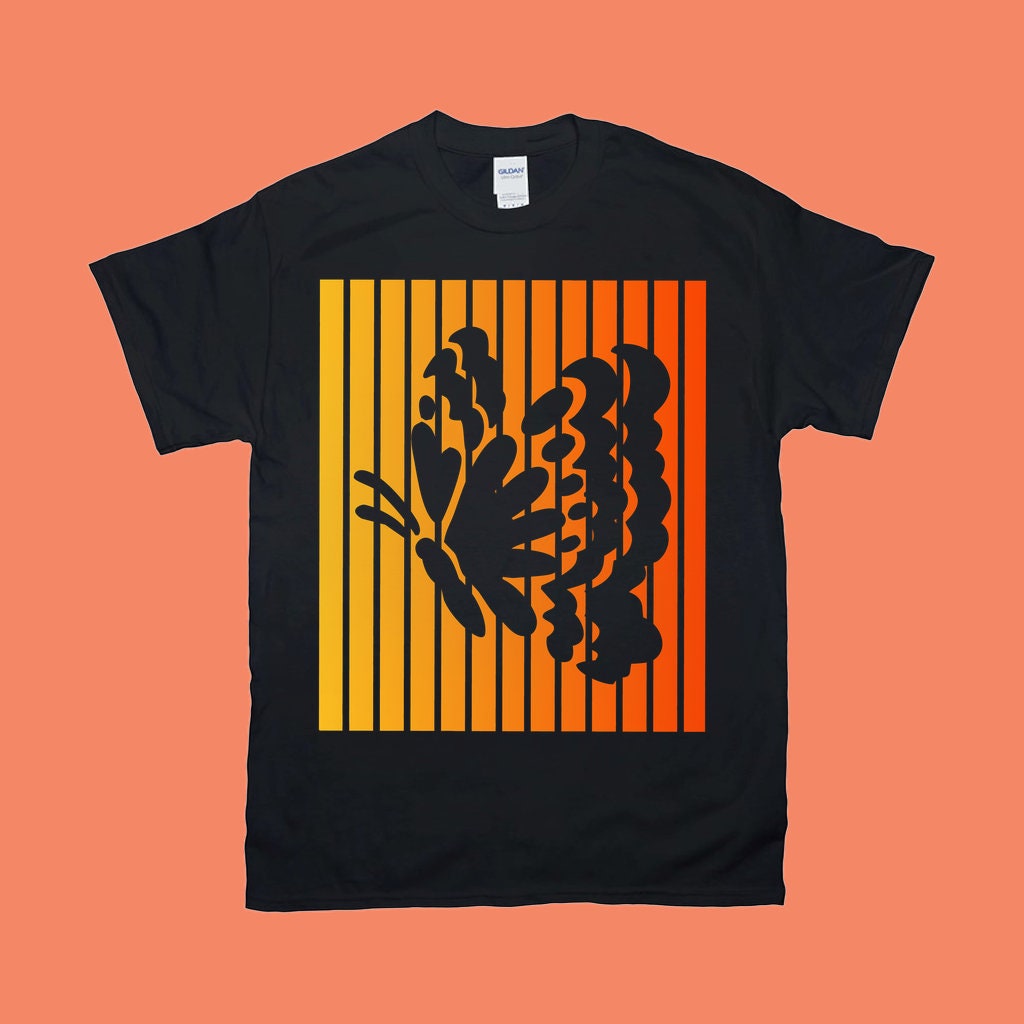 Sommerfugl | Retro Sunset T-Shirts, Sommerfugleskjorte, Monarch Butterfly T-Shirt, Sød sommerfugleskjorte,Dyreskjorte, Hverdagsskjorte, Mama-skjorte - plusminusco.com