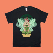 Green Fairy Mushroom T-Shirts, Live Laugh And Believe In Fairies Green Fairy Mushroom, Fairy Wings Fantasy Beautiful Mythical Spirit Green Aesthetic T Shirt, Believe In Fairies, Cottagecore Shirt, Fairies Green, Fairy Grunge Fashion, Fairy Mushroom, Fairycore Shirt, garden fairy shirt, Garden T-shirt, Green Fairy Mushroom, Grunge Fairycore, Vintage Fairy Shirt, Whimsical Outfit - plusminusco.com