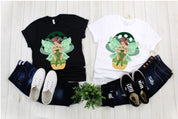 Žalios fėjos grybo marškinėliai, gyvai juokkitės ir tikėkite fėjomis Žalia fėjų gryba, fėjos sparnai Fantazija Graži mitinė dvasia, žalia - plusminusco.com
