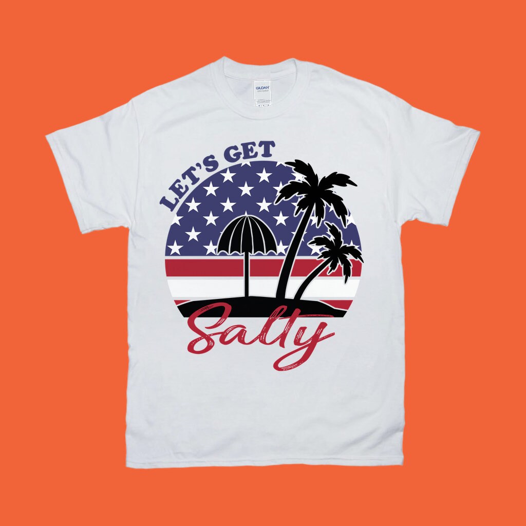 Lass uns salzig werden | T-Shirts mit amerikanischer Flagge - plusminusco.com